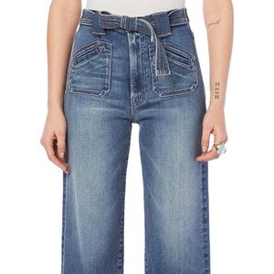 MOTHER The Rambler Tie Waist Wide Leg Jean - Sz 26